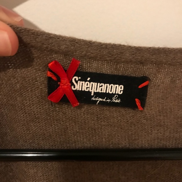 Sinéquanone Paris Light Brown Wool Sweater Dress - Picture 12 of 16